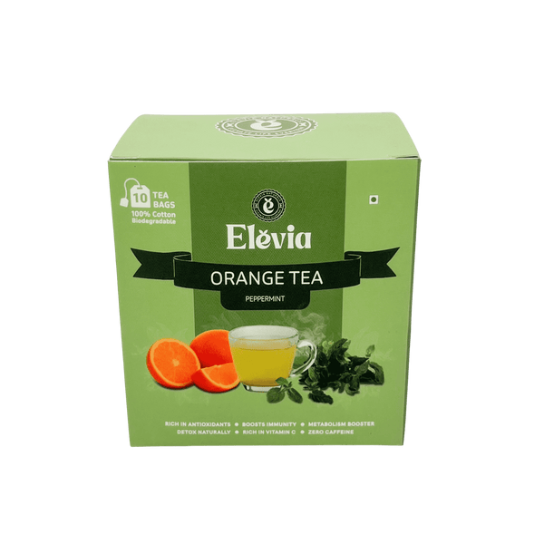 Orange Tea Package Orange Mint Fresh - Orange Tea Box – 100% Natural Citrus Herbal Tea ...