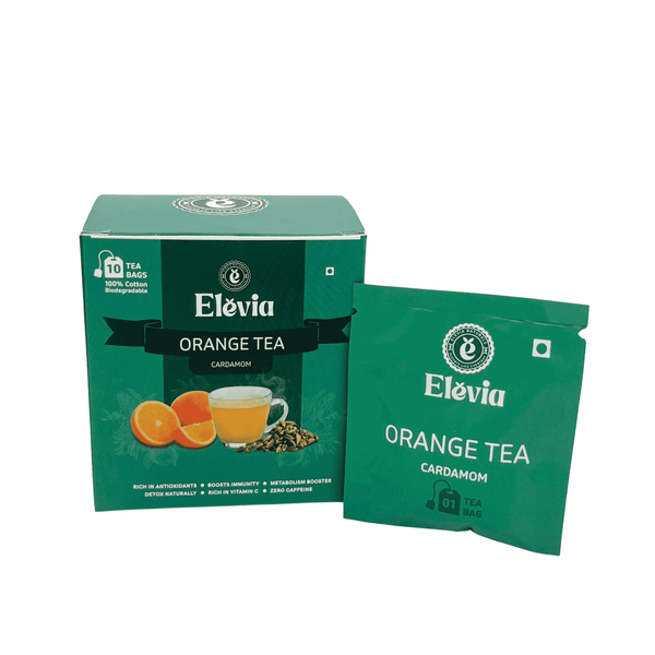 Orange CardaGlow (Cardamom) - Orange Tea Box – 100% Natural Citrus Herbal Tea