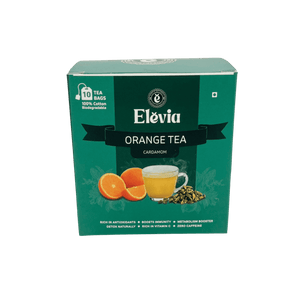 Orange CardaGlow (Cardamom) - Orange Tea Box – 100% Natural Citrus Herbal Tea