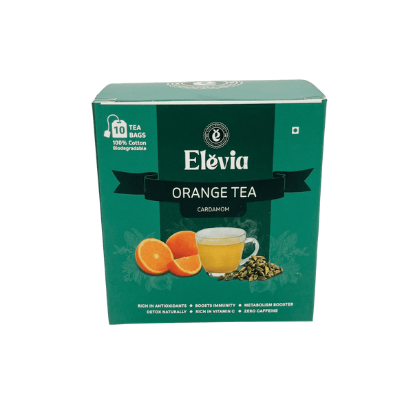 Orange CardaGlow (Cardamom) - Orange Tea Box – 100% Natural Citrus Herbal Tea