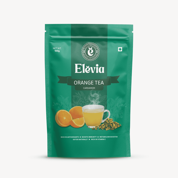 Orange CardaGlow (Cardamom) - Orange Tea Pouch – 100% Natural Citrus Herbal Tea