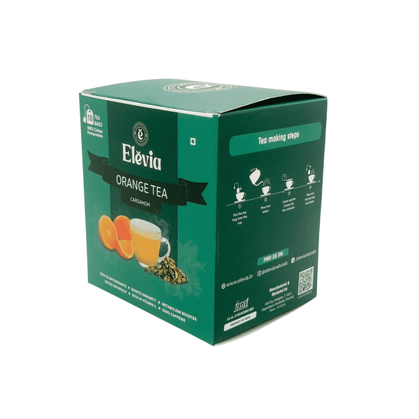 Orange CardaGlow (Cardamom) - Orange Tea Box – 100% Natural Citrus Herbal Tea