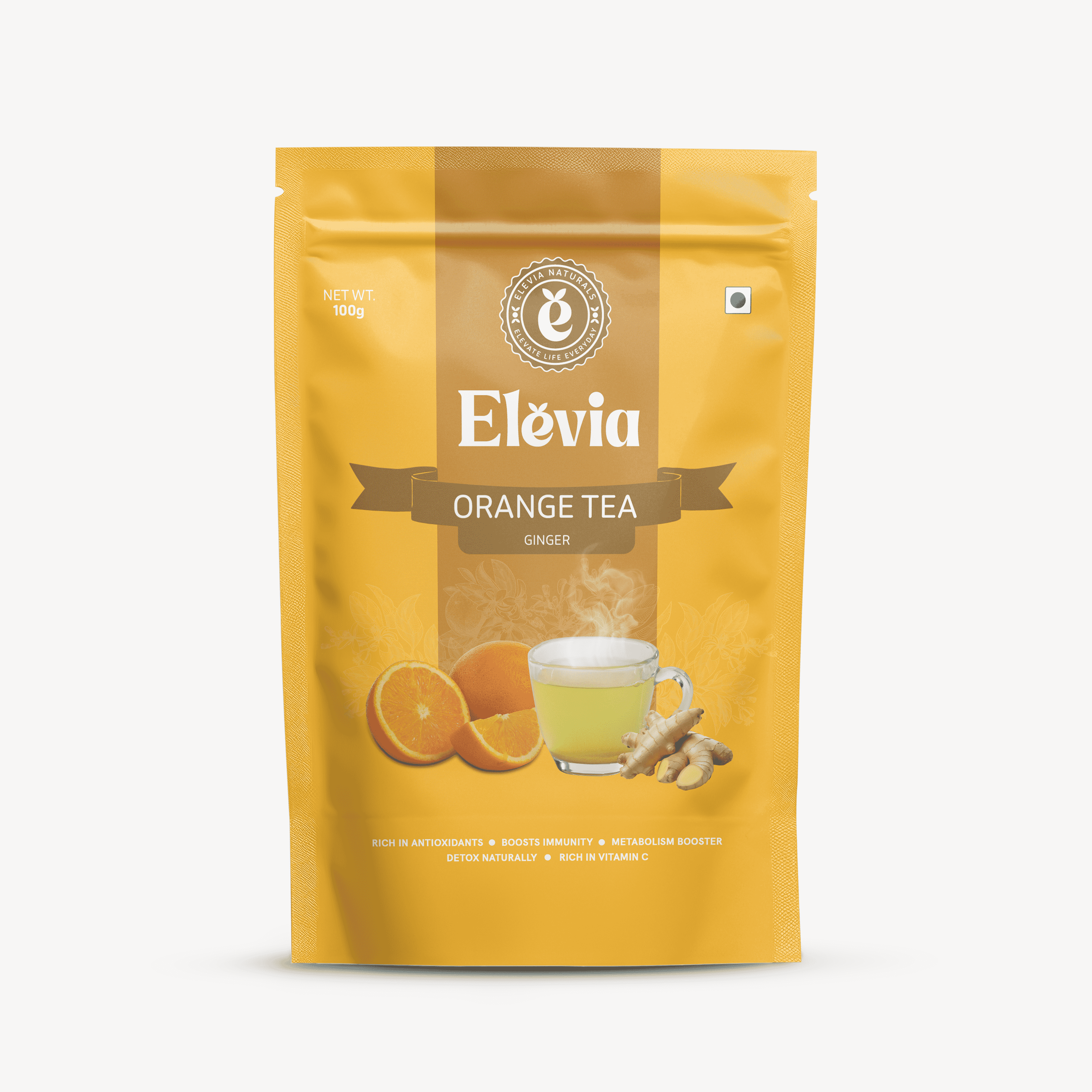 Orange Ginger Zest - Orange Tea Pouch – 100% Natural Citrus Herbal Tea ...