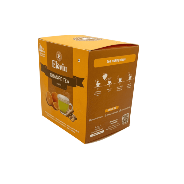 Orange Ginger Zest - Orange Tea Box – 100% Natural Citrus Herbal tea