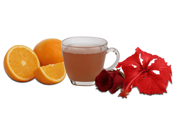 Orange Blossom (Hibiscus & Rose) - Orange Tea Pouch – 100% Natural Citrus Herbal Tea