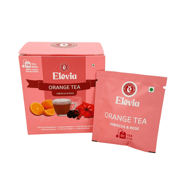 Orange Blossom (Hibiscus & Rose)- Orange Tea Box – 100% Natural Citrus Herbal Tea