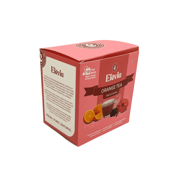 Orange Blossom (Hibiscus & Rose)- Orange Tea Box – 100% Natural Citrus Herbal Tea