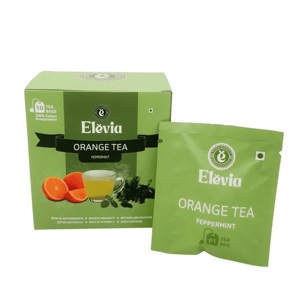 Orange Tea Package Orange Mint Fresh - Orange Tea Box – 100% Natural Citrus Herbal Tea ...