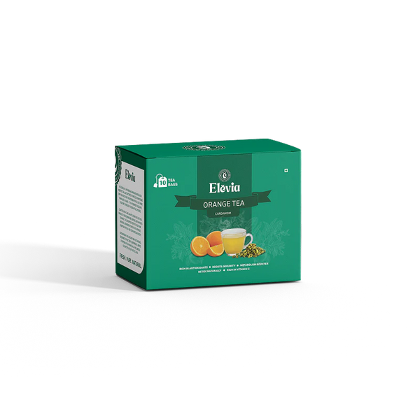 Orange CardaGlow (Cardamom) - Orange Tea Box – 100% Natural Citrus Herbal Tea
