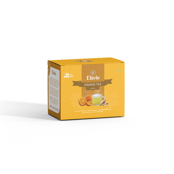 Orange Ginger Zest - Orange Tea Box – 100% Natural Citrus Herbal tea