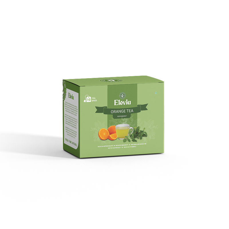 Orange Mint Fresh - Orange Tea Box – 100% Natural Citrus Herbal Tea ...
